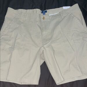 George Beige Flat Front Men's Chino Shorts